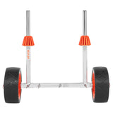 Darrahopens Outdoor Recreation > Boating > Canoes & Kayaks VEVOR Kayak Cart, 113.4 kg Load Capacity, Canoe Cart Dolly with 19.1 cm Solid Rubber Tires & Kickstand, Assembles & Disassembles Within Seconds, Paddle Board Trolley for Kayaks, Canoes, Paddleboards