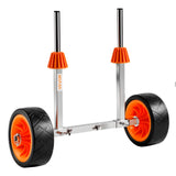 Darrahopens Outdoor Recreation > Boating > Canoes & Kayaks VEVOR Kayak Cart, 113.4 kg Load Capacity, Canoe Cart Dolly with 19.1 cm Solid Rubber Tires & Kickstand, Assembles & Disassembles Within Seconds, Paddle Board Trolley for Kayaks, Canoes, Paddleboards
