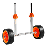 Darrahopens Outdoor Recreation > Boating > Canoes & Kayaks VEVOR Kayak Cart, 113.4 kg Load Capacity, Canoe Cart Dolly with 19.1 cm Solid Rubber Tires & Kickstand, Assembles & Disassembles Within Seconds, Paddle Board Trolley for Kayaks, Canoes, Paddleboards