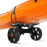 Darrahopens Outdoor Recreation > Boating > Canoes & Kayaks VEVOR Kayak Cart, 136.1 kg Load Capacity, Foldable Kayak Trolley with 25.4 cm Solid Rubber Tires & 1 Ratchet Strap, Paddle Board Trolley for Carrying Kayaks, Canoes, Paddleboards, Float Mats,Jon Boats