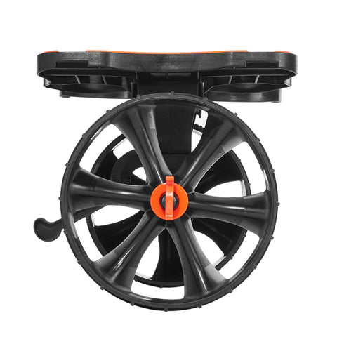 Darrahopens Outdoor Recreation > Boating > Canoes & Kayaks VEVOR Kayak Cart, 136.1 kg Load Capacity, Foldable Kayak Trolley with 25.4 cm Solid Rubber Tires & 1 Ratchet Strap, Paddle Board Trolley for Carrying Kayaks, Canoes, Paddleboards, Float Mats,Jon Boats