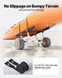 Darrahopens Outdoor Recreation > Boating > Canoes & Kayaks VEVOR Kayak Cart, 158.8 kg Load Capacity, Kayak Trolley with 30.5 cm Inflatable PU Tires & 2 Straps, Assembles & Disassembles Within Seconds, Paddle Board Trolley for Carrying Kayaks and Canoes