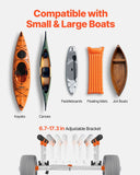 Darrahopens Outdoor Recreation > Boating > Canoes & Kayaks VEVOR Kayak Cart, 158.8 kg Load Capacity, Kayak Trolley with 30.5 cm Inflatable PU Tires & 2 Straps, Assembles & Disassembles Within Seconds, Paddle Board Trolley for Carrying Kayaks and Canoes