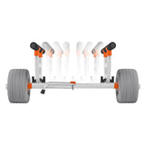 Darrahopens Outdoor Recreation > Boating > Canoes & Kayaks VEVOR Kayak Cart, 158.8 kg Load Capacity, Kayak Trolley with 30.5 cm Inflatable PU Tires & 2 Straps, Assembles & Disassembles Within Seconds, Paddle Board Trolley for Carrying Kayaks and Canoes