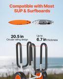 Darrahopens Outdoor Recreation > Boating > Canoes & Kayaks VEVOR Kayak Cart, 68.0 kg Load Capacity, Stand Up Paddle Board Trolley with 25.4 cm Solid Rubber Tires & Kickstands, Paddle Board Carrier with Ratchet Strap for Paddleboard & Surfboard Transport