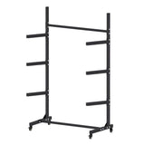 Darrahopens Outdoor Recreation > Boating > Canoes & Kayaks Weisshorn Kayak Storage Rack 3-Tier Canoe SUP Paddleboard Garage 80kg Casters In Australia - Darrahopens
