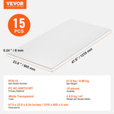 Darrahopens Outdoor Recreation > Boating > Life Jackets VEVOR 15 Pack Polycarbonate Greenhouse Panels, 2' X 4' X 0.24'' Roof Panels Sheets, Waterproof UV Protected Corrugated Plastic Roofing, Impact Resistance Clear Roofing Sheets for Greenhouse/Garden