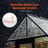 Darrahopens Outdoor Recreation > Boating > Life Jackets VEVOR 15 Pack Polycarbonate Greenhouse Panels, 2' X 4' X 0.24'' Roof Panels Sheets, Waterproof UV Protected Corrugated Plastic Roofing, Impact Resistance Clear Roofing Sheets for Greenhouse/Garden
