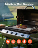 Darrahopens Outdoor Recreation > Boating > Paddles & Oars VEVOR Carbon Steel Griddle, 24x16 inch Universal Flat Top Rectangular Plate, Gas Grill Griddle for BBQ Grill, Teppanyaki, Portable Family Cookware with Handle, for Camping Tailgating Party