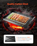 Darrahopens Outdoor Recreation > Boating > Paddles & Oars VEVOR Carbon Steel Griddle, 24x16 inch Universal Flat Top Rectangular Plate, Gas Grill Griddle for BBQ Grill, Teppanyaki, Portable Family Cookware with Handle, for Camping Tailgating Party