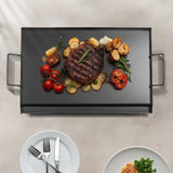 Darrahopens Outdoor Recreation > Boating > Paddles & Oars VEVOR Carbon Steel Griddle, 24x16 inch Universal Flat Top Rectangular Plate, Gas Grill Griddle for BBQ Grill, Teppanyaki, Portable Family Cookware with Handle, for Camping Tailgating Party