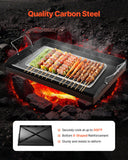 Darrahopens Outdoor Recreation > Boating > Paddles & Oars VEVOR Carbon Steel Griddle, 24x16 inch Universal Flat Top Rectangular Plate, Gas Grill Griddle for BBQ Grill, Teppanyaki, Portable Family Cookware with Handle, for Camping Tailgating Party
