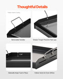 Darrahopens Outdoor Recreation > Boating > Paddles & Oars VEVOR Carbon Steel Griddle, 24x16 inch Universal Flat Top Rectangular Plate, Gas Grill Griddle for BBQ Grill, Teppanyaki, Portable Family Cookware with Handle, for Camping Tailgating Party