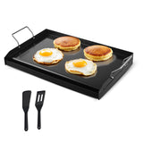 Darrahopens Outdoor Recreation > Boating > Paddles & Oars VEVOR Carbon Steel Griddle, 24x16 inch Universal Flat Top Rectangular Plate, Gas Grill Griddle for BBQ Grill, Teppanyaki, Portable Family Cookware with Handle, for Camping Tailgating Party