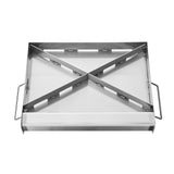 Darrahopens Outdoor Recreation > Boating > Paddles & Oars VEVOR Stainless Steel Griddle, 17x13 inch Universal Flat Top Rectangular Plate, Gas Grill Griddle for BBQ Grill, Teppanyaki, Portable Family Cookware with Handle, for Camping Tailgating Party
