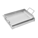 Darrahopens Outdoor Recreation > Boating > Paddles & Oars VEVOR Stainless Steel Griddle, 17x13 inch Universal Flat Top Rectangular Plate, Gas Grill Griddle for BBQ Grill, Teppanyaki, Portable Family Cookware with Handle, for Camping Tailgating Party