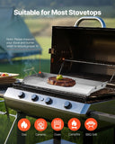 Darrahopens Outdoor Recreation > Boating > Paddles & Oars VEVOR Stainless Steel Griddle, 32x16 inch Universal Flat Top Rectangular Plate, Gas Grill Griddle for BBQ Grill, Teppanyaki, Portable Family Cookware with Handle, for Camping Tailgating Party