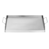 Darrahopens Outdoor Recreation > Boating > Paddles & Oars VEVOR Stainless Steel Griddle, 32x16 inch Universal Flat Top Rectangular Plate, Gas Grill Griddle for BBQ Grill, Teppanyaki, Portable Family Cookware with Handle, for Camping Tailgating Party