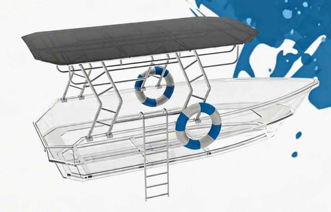 5.6m (12-Person) Smart Electric Power Transparent Boat In Australia - Darrahopens