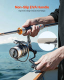 Darrahopens Outdoor Recreation > Boating > Rowing Boats VEVOR Rod and Fishing Reel Combo, IM6 Fiberglass & Carbon Fiber Spinning Rod and Reel Combo, Bass Fishing Pole with 2m Two-Piece Rods, 6+1 Ball Bearings, Stainless Steel Guides with Ceramic Rings