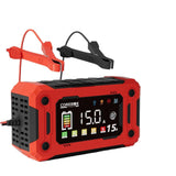 Darrahopens Outdoor Recreation > Camping > Batteries & Generators 15-Amp Battery Charger, 12V  Lithium iron phosphate battery Car Battery Charger Trickle Charger Smart Battery Maintainer w/Temp Compensation for Car Truck Lawn Mower Boat Marine