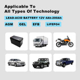 Darrahopens Outdoor Recreation > Camping > Batteries & Generators 15-Amp Battery Charger, 12V  Lithium iron phosphate battery Car Battery Charger Trickle Charger Smart Battery Maintainer w/Temp Compensation for Car Truck Lawn Mower Boat Marine