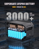 Darrahopens Outdoor Recreation > Camping > Batteries & Generators FlashSpeed 1500 1548Wh 10A AC/DC LiFePO4 Expansion Battery AU