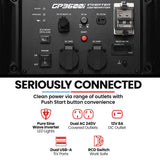 Darrahopens Outdoor Recreation > Camping > Batteries & Generators GENPOWER 3.6kW Peak 3.2kW Open Frame Inverter Generator, 2x15A, 11L Tank, Portable, Backup