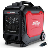 Darrahopens Outdoor Recreation > Camping > Batteries & Generators GENPOWER 4.7kW Peak 3.8kW Inverter Generator, Push Button & Remote Start, Portable w/ Wheels, Camping, Backup, Mobile A/C