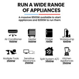 Darrahopens Outdoor Recreation > Camping > Batteries & Generators GENPOWER 8.5kW Peak 8.2kW Inverter Generator, Push Button & Remote Start, ATS Compatible, RCD, Portable w/ Wheels, 27L Fuel Tank, Grid Power Home Backup
