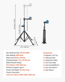 Darrahopens Outdoor Recreation > Camping > Batteries & Generators VEVOR Bike Repair Stand, 29.9 kg Heavy-duty Bicycle Work Stand with 835-1440 mm Adjustable Height & Magnetic Tool Tray, Foldable Bicycle Maintenance Rack, Shop Home Mechanics for Mountain & Road Bike