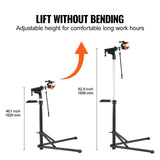 Darrahopens Outdoor Recreation > Camping > Batteries & Generators VEVOR Bike Repair Stand, 66 lbs Heavy-duty Aluminum Bicycle Repair Stand, Adjustable Height Bike Maintenance Workstand with Magnetic Tool Tray Telescopic Arm, Foldable Bike Work Stand for Home, Shops