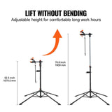Darrahopens Outdoor Recreation > Camping > Batteries & Generators VEVOR Bike Repair Stand, 80 lbs Heavy-duty Steel Bicycle Repair Stand, Adjustable Height Bike Maintenance Workstand with Magnetic Tool Tray Telescopic Arm, Foldable Bike Work Stand for Home, Shops