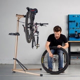 Darrahopens Outdoor Recreation > Camping > Batteries & Generators VEVOR Bike Repair Stand, Max. 49.9 kg Heavy-duty Bicycle Work Stand with 1025-1510 mm Adjustable Height & Large Tool Tray, Foldable Ebike Maintenance Rack, Shop Home Mechanics for Mountain Road Bike