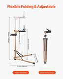 Darrahopens Outdoor Recreation > Camping > Batteries & Generators VEVOR Bike Repair Stand, Max. 49.9 kg Heavy-duty Bicycle Work Stand with 1025-1510 mm Adjustable Height & Large Tool Tray, Foldable Ebike Maintenance Rack, Shop Home Mechanics for Mountain Road Bike