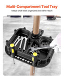 Darrahopens Outdoor Recreation > Camping > Batteries & Generators VEVOR Bike Repair Stand, Max. 49.9 kg Heavy-duty Bicycle Work Stand with 1025-1510 mm Adjustable Height & Large Tool Tray, Foldable Ebike Maintenance Rack, Shop Home Mechanics for Mountain Road Bike
