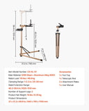 Darrahopens Outdoor Recreation > Camping > Batteries & Generators VEVOR Bike Repair Stand, Max. 49.9 kg Heavy-duty Bicycle Work Stand with 1025-1510 mm Adjustable Height & Large Tool Tray, Foldable Ebike Maintenance Rack, Shop Home Mechanics for Mountain Road Bike