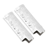 Darrahopens Outdoor Recreation > Camping > Camp Furniture 2Pcs Lighter Case Zinc Alloy Lighter Storage Container Floral Pattern for Outdoor Camping Hiking Silver In Australia - Darrahopens