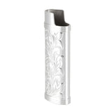Darrahopens Outdoor Recreation > Camping > Camp Furniture 2Pcs Lighter Case Zinc Alloy Lighter Storage Container Floral Pattern for Outdoor Camping Hiking Silver In Australia - Darrahopens