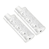 Darrahopens Outdoor Recreation > Camping > Camp Furniture 2Pcs Lighter Case Zinc Alloy Lighter Storage Container Floral Pattern for Outdoor Camping Hiking Silver In Australia - Darrahopens