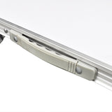 Darrahopens Outdoor Recreation > Camping > Camp Furniture Aluminium Folding Portable Garden Camping Picnic BBQ Table Height Adjustable 120 x 60 cm - white