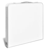 Darrahopens Outdoor Recreation > Camping > Camp Furniture Aluminium Folding Portable Garden Camping Picnic BBQ Table Height Adjustable 120 x 60 cm - white