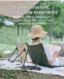 Darrahopens Outdoor Recreation > Camping > Camp Furniture Beige Portable Folding Camping Chair with Backrest & Storage-Bag - Ultra-Light Aluminum Alloy Lawn Chair, Beach & Balcony Travel Seating