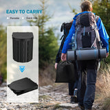 Darrahopens Outdoor Recreation > Camping > Camp Furniture Black collapsible camping toilet, portable outdoor toilet, camping furniture Australia, lightweight camping gear, compact toilet for travel, camping sanitation solution In Australia - Darrahopens