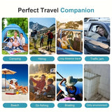 Darrahopens Outdoor Recreation > Camping > Camp Furniture Black collapsible camping toilet, portable outdoor toilet, camping furniture Australia, lightweight camping gear, compact toilet for travel, camping sanitation solution In Australia - Darrahopens