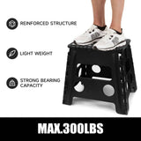 Darrahopens Outdoor Recreation > Camping > Camp Furniture Black foldable camping stool, portable camping seat, lightweight outdoor furniture, durable stool for camping, compact camping gear