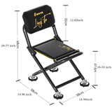Darrahopens Outdoor Recreation > Camping > Camp Furniture Black folding camping chair, outdoor chair, portable chair, sturdy camping chair, comfortable camping chair, camping furniture Australia