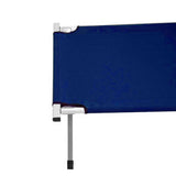 Darrahopens Outdoor Recreation > Camping > Camp Furniture Camping Bed Folding Stretcher Light Weight w/ Carry Bag Camp Portable - blue