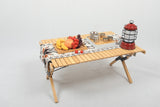 Darrahopens Outdoor Recreation > Camping > Camp Furniture Chair & Table Set Bamboo Camping Folding Portable Outdoor Picnic Travel BBQ