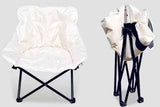 Darrahopens Outdoor Recreation > Camping > Camp Furniture Compact Folding Chair Portable Camping Chair for Outdoor Activities - Beige